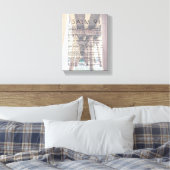 Psalm 91 Rustic Beach Bijbel Verse Canvas Prin (Insitu (Slaapkamer))