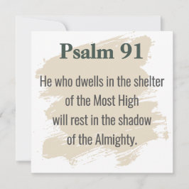 Psalm 91 Scripture Card – Print or Download Kaart