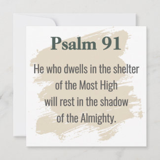 Psalm 91 Scripture Card – Print or Download Kaart