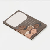 Psalm 91, TPT Zwart Vrouwen Groot Gebed Post-it® Notes (Schuin)