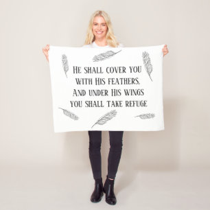 Psalm 91 Veren Ontwerp Christelijke Fleece Dekken Deken
