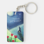Psalm 91 Verses 1&2 (witte tekst) Acrylische Sleut Sleutelhanger (achterkant)