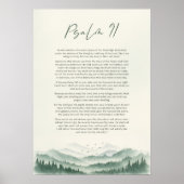 Psalm 91: Verticale bergafdruk: Christelijk schrif Poster (Voorkant)