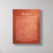 Psalm 91 voor bescherming canvas afdruk (Voorkant)