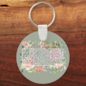 Psalm 91 waterverf sleutelhanger (Voorkant)