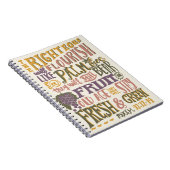 Psalm 92:12-14  handschrift Bijbelvers Notitieboek (Rechterzijde)