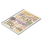 Psalm 92:12-14  handschrift Bijbelvers Notitieboek (Linkerzijde)