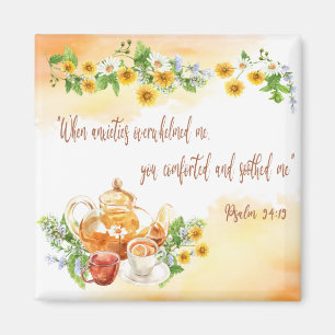 Psalm 94:19 Jehovah troostte me Sierkussen Magneet