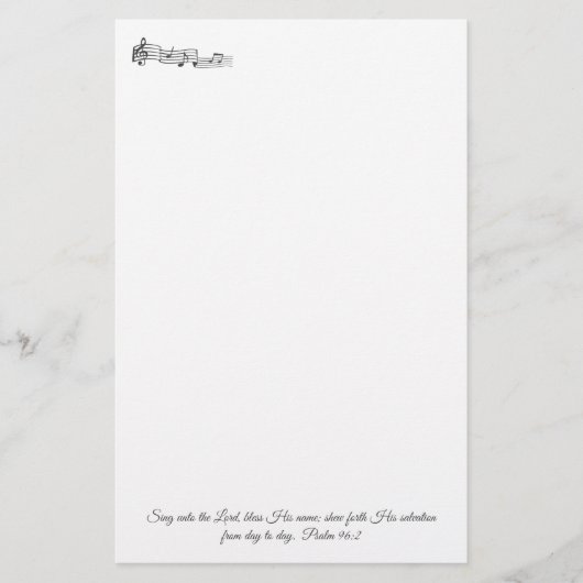 psalm 96:2 briefpapier (Voorkant)