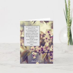 Psalm 97:10-12, Christelijke gevouwen kaart