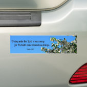 Psalm 98:1 O zingen naar de Heer... Bumpersticker (Op auto)