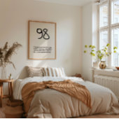 Psalm 98 Minimalistische Schrift Poster