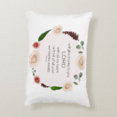 Psalm 9:1, Bijbelversie, Accent PIllow Kussen (Achterkant (Verticaal))
