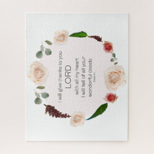 Psalm 9:1, Bijbelversie Legpuzzel