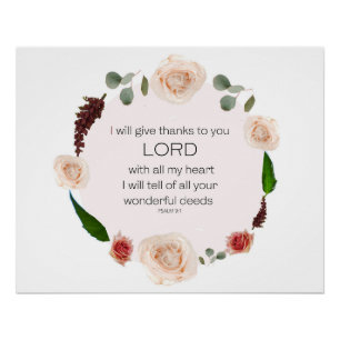 Psalm 9 perfect poster