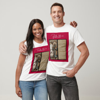 Psalm Bericht - Psalm 23 - Korte mouw Wit T-shirt