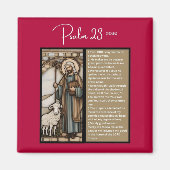 Psalm Bericht: Psalm 23 - Vierkante Magneet (Voorkant)