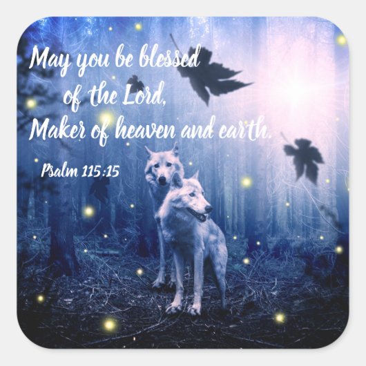 Psalm Bijbel Verse Christelijke Schrift Stickers (Voorkant)