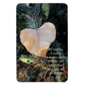 Psalm Broken en Contrite Heart Leaf Magnet Magneet (Verticaal)