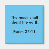 Psalm Quote Magnet Magneet (Voorkant)