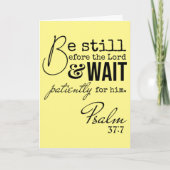 Psalm Rustig Pasen Schrift Leeg Religieus Kaart (Voorkant)