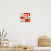 Psalm Scriptcollage Poster (Keuken)