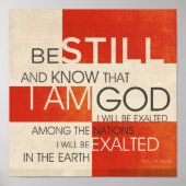 Psalm Scriptcollage Poster (Voorkant)