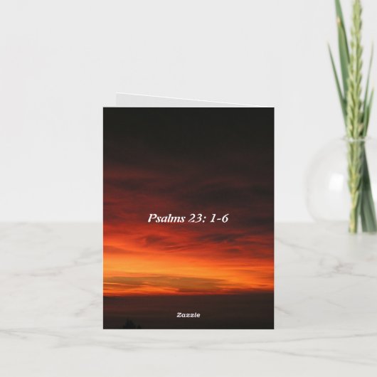 Psalmen 23: 1-6 kaart (Achterkant)