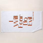 Psalmen 23:4 Bijbelvers citaat Strandlaken (Voorkant)