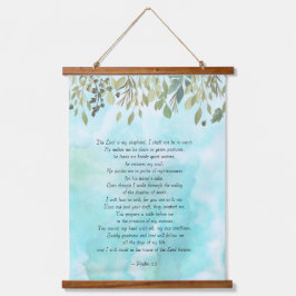 Psalmen 23 Eucalyptus en Waterverf Hangend Wandkleed