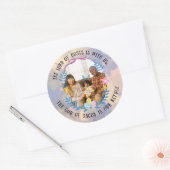 PSALMEN 46:7 RONDE STICKER (Envelop)