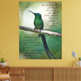 Psalmen 91:1-4 Inspirerend Canvas Print