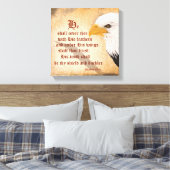 Psalmen 91:4 canvas afdruk (Insitu (Slaapkamer))