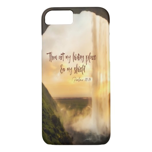 Psalmen Gij zijt mijn schuilplaats Bijbelvers Case-Mate iPhone Case (Achterkant)