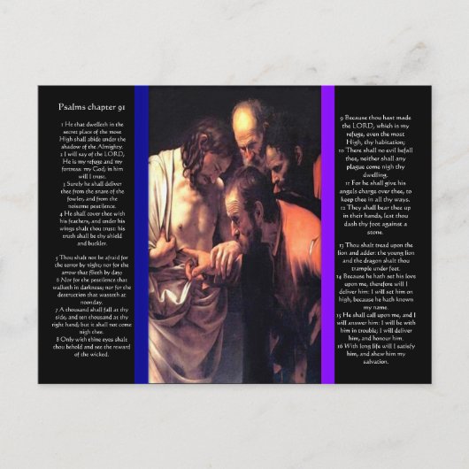 Psalmen hoofdstuk 91 Briefkaart (Voorkant)