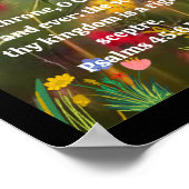 Psalmen met AI-achtergrond gebruiken Poster (Hoek)