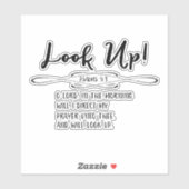 Psalmen Ochtend Gebed Bijbel Verse Sticker (Vel)