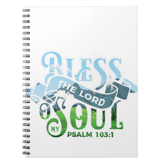 Psalms 103 Christelijk ontwerp Notitieboek (Voorkant)