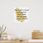 Psalms 119:105 Poster (Keuken)