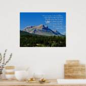 Psalms 121:1-3 poster (Keuken)