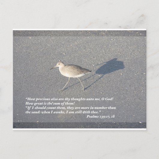 Psalms 139:17-18 briefkaart (Voorkant)