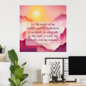 Psalms 19:14 poster (Thuiskantoor)