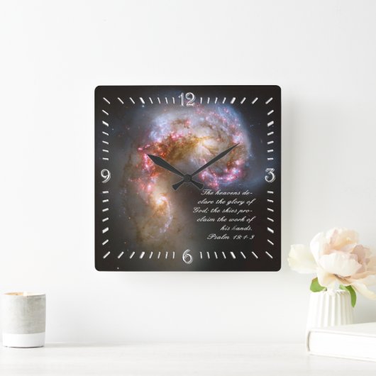 Psalms 19 Inspirerend Vierkante Klok (Huis)