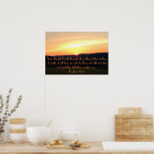 Psalms 23:4 sunset poster (Keuken)