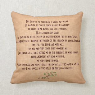 Psalms 23 De Heer is mijn Shepherd Kussen