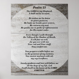 Psalms 23 De Heer is mijn Shepherd Poster