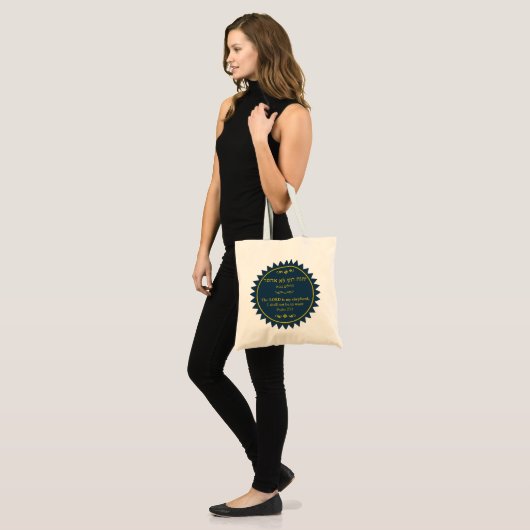 Psalms 23 in het Hebreeuws en het Engels Tote Bag (Voorkant (model))