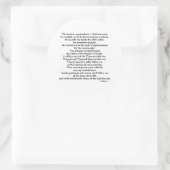 Psalms 23 ronde sticker (Tas)