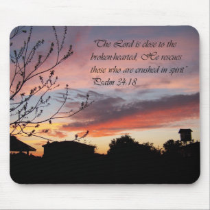 Psalms 24:18 Zonnebevorderende Muismat