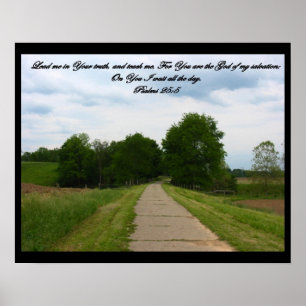 Psalms 25:5-Poster Poster